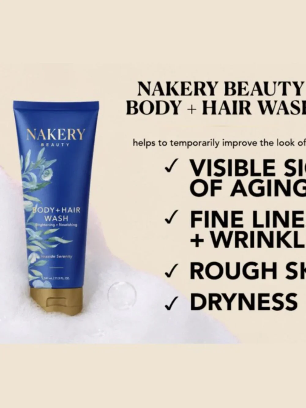 Nakery SkinFirm Body and Hair Wash Cabana Sunset